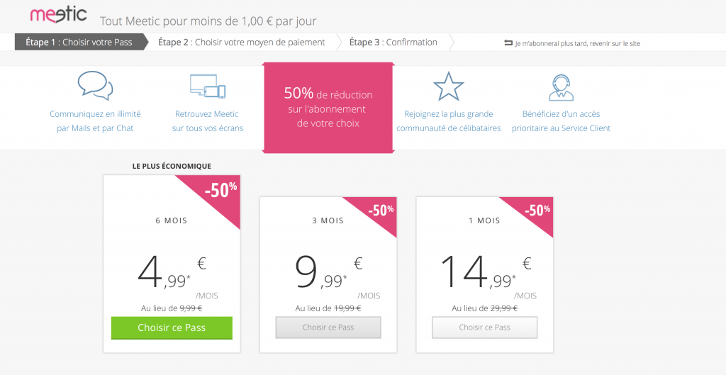 tarif meetic promotion