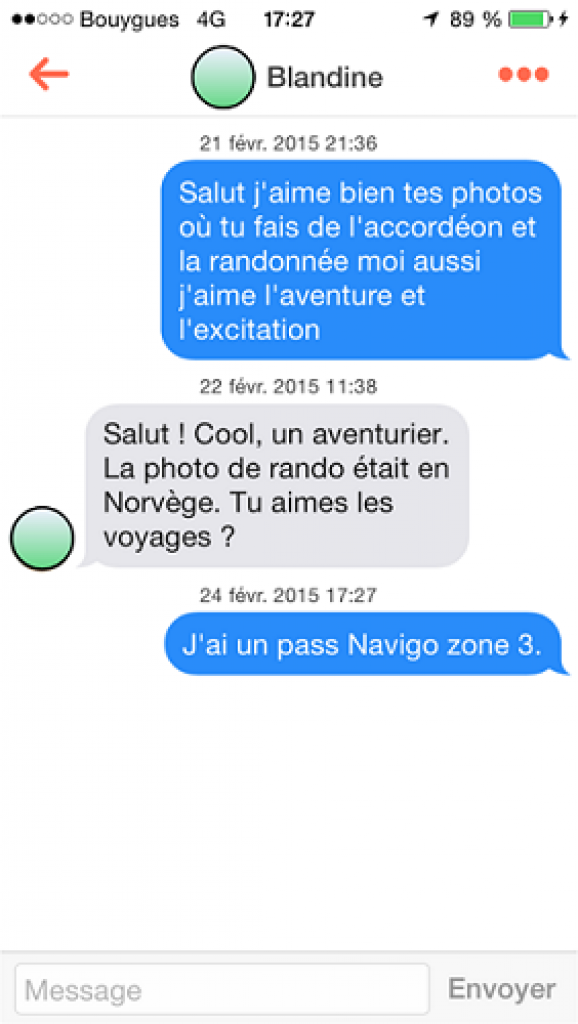 lancer une conversation sur un site de rencontre