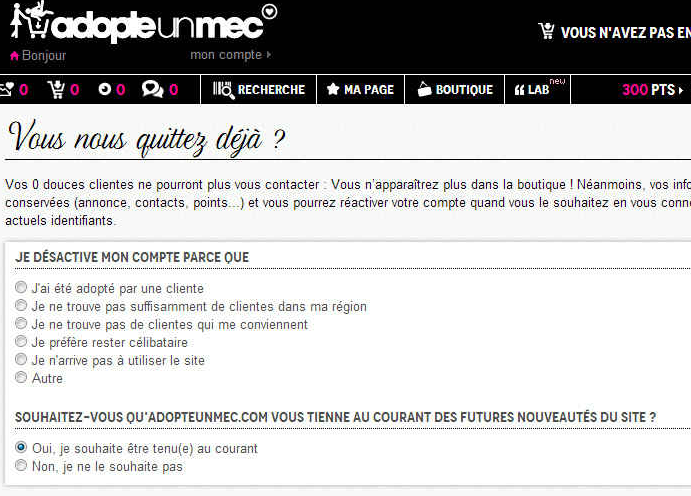 Comment supprimer compte Adopteunmec facilement ? 