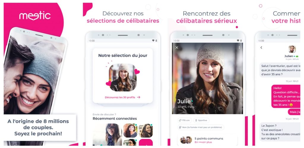 Meetic application alternative à Tinder