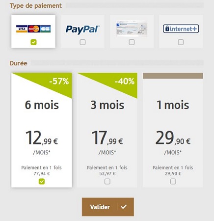 tarif celibouest