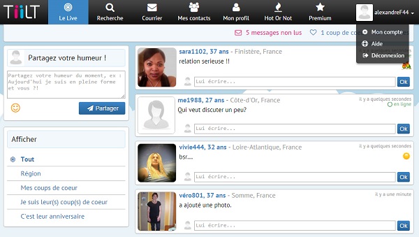 Testez TiiLT gratuitement - Site de rencontre sérieux Avis & Test