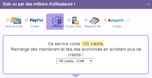 Badoo crédit gratuit