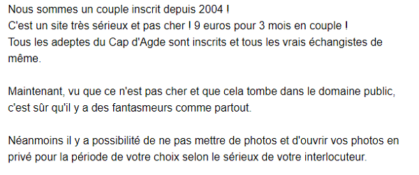 témoignage site rencontre échangiste