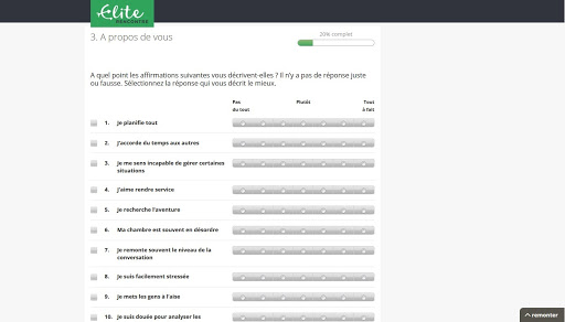 test personnalité elite rencontre