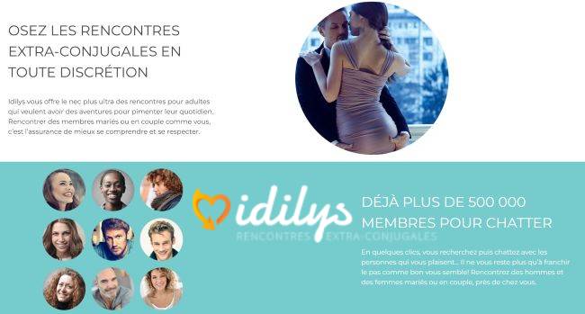 idilys site de rencontre extra conjugale