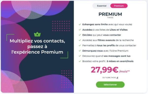 abonnement meetic premium