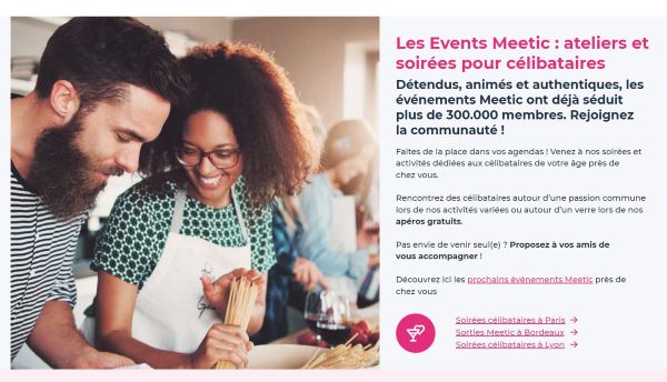 avis meetic soirées et événements meetic