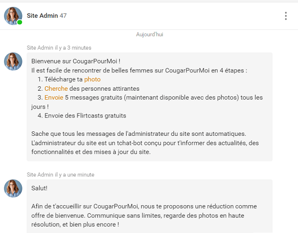inscription cougar pour moi