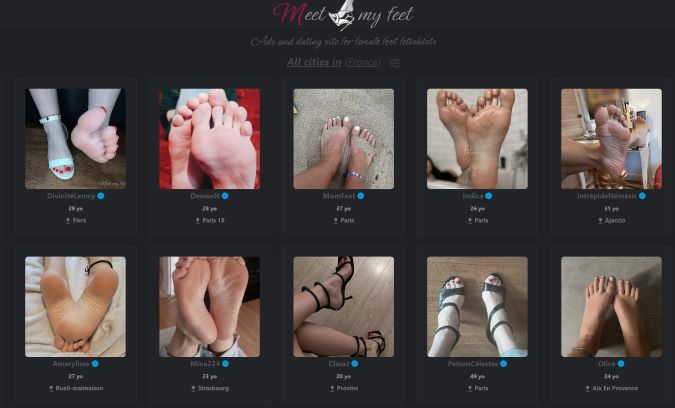 meet my feet le site fétichiste pour trouver des femmes aux beaux pieds